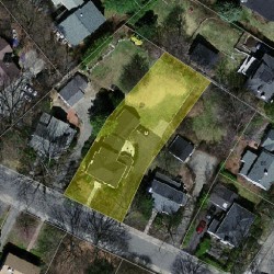 50 Woodland Rd, Newton MA  02466-2322 aerial view