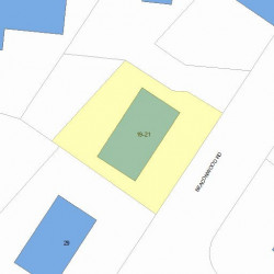 21 Beaconwood Rd, Newton MA  02461-1104 plot plan