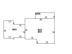 6 Marion St, Newton MA  02465-1516 floor plan