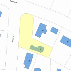 10 Andrew St, Newton MA  02461-2102 plot plan