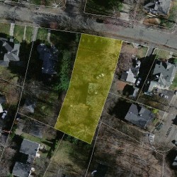 134 Hunnewell Ave, Newton MA  02458-2246 aerial view