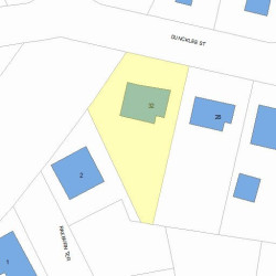 32 Duncklee St, Newton MA  02461-1115 plot plan