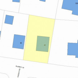 41 Everett St, Newton MA  02459-1926 plot plan