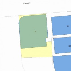 12 Austin St, Newton MA  02460-1820 plot plan