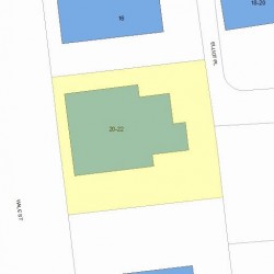 20 Hale St, Newton MA  02464-1311 plot plan