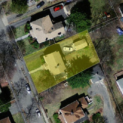 90 Adella Ave, Newton MA  02465-1922 aerial view