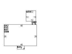 145 Bellevue St, Newton MA  02458-1834 floor plan