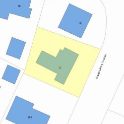 37 Commonwealth Park, Newton MA  02459-1024 plot plan