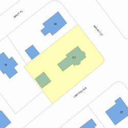 321 Linwood Ave, Newton MA  02460-1342 plot plan