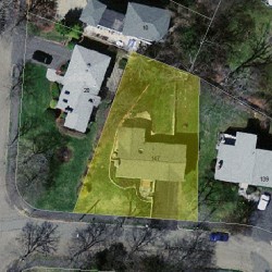 147 Andrew St, Newton MA  02461-2144 aerial view