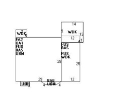 125 Woodward St, Newton MA  02461-1312 floor plan