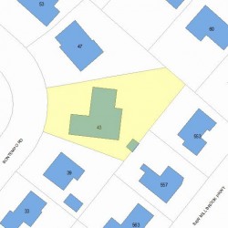 43 Bontempo Rd, Newton MA  02459-3601 plot plan