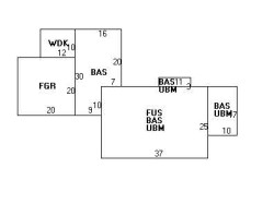 174 Highland St, Newton MA  02465-2412 floor plan