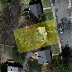 25 Allen Ave, Newton MA  02468-1715 aerial view