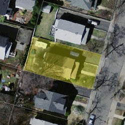 21 Thaxter Rd, Newton MA  02460-1230 aerial view