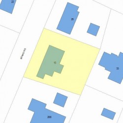 15 Bonad Rd, Newton MA  02465-2901 plot plan