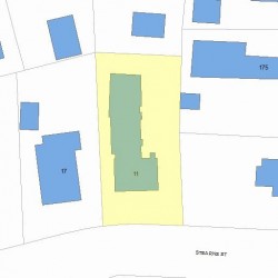 11 Stearns St, Newton MA  02459-2441 plot plan