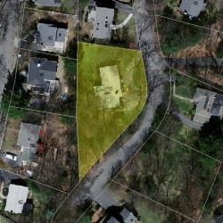 73 Williston Rd, Newton MA  02466-2219 aerial view