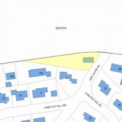 100 Beacon St, Newton MA  02459 plot plan