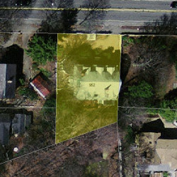 952 Beacon St, Newton MA  02459-1724 aerial view