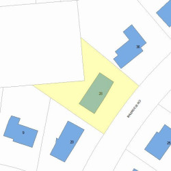 28 Brandeis Rd, Newton MA  02459-2709 plot plan