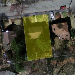 160 Oliver Rd, Newton MA  02468-2321 aerial view