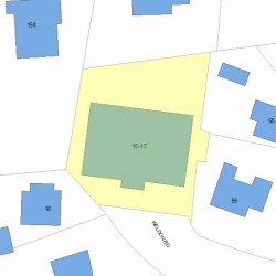 15 Weldon Rd, Newton MA  02458-1807 plot plan