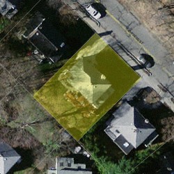 249 Cypress St, Newton MA  02459-2226 aerial view