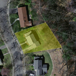 36 Judith Rd, Newton MA  02459-1716 aerial view