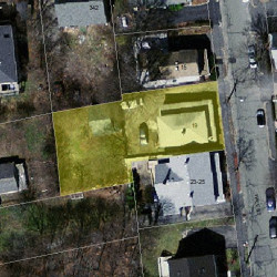 19 Hale St, Newton MA  02464-1310 aerial view