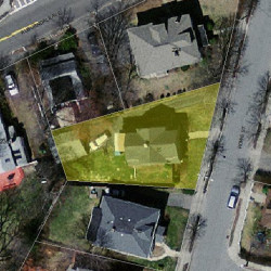 15 Rowe St, Newton MA  02466-1507 aerial view