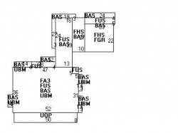 186 Park St, Newton MA  02458-2044 floor plan