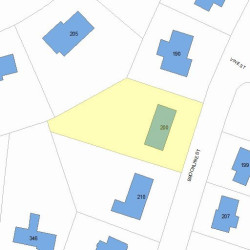 200 Brookline St, Newton MA  02459-2803 plot plan