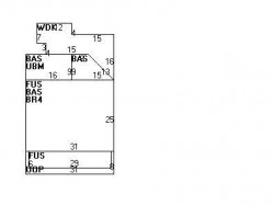 129 Beaumont Ave, Newton MA  02460-2315 floor plan