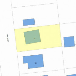 14 Winona St, Newton MA  02466-1418 plot plan