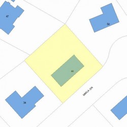 44 Marla Cir, Newton MA  02459-3429 plot plan
