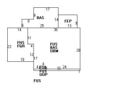 114 Hillside Ave, Newton MA  02465-2545 floor plan