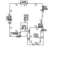 114 Dedham St, Newton MA  02461-2136 floor plan