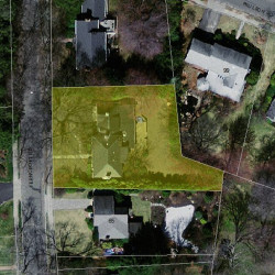 73 Ferncroft Rd, Newton MA  02468-1213 aerial view