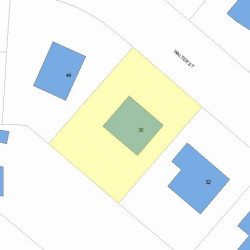 36 Walter St, Newton MA  02459-2510 plot plan