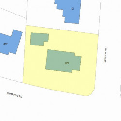 877 Commonwealth Ave, Newton MA  02459-1036 plot plan
