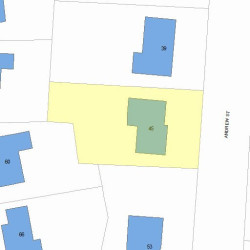 45 Andrew St, Newton MA  02461-2101 plot plan