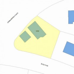 1298 Commonwealth Ave, Newton MA  02465-2911 plot plan