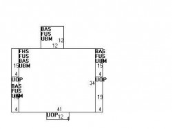 22 Elmwood St, Newton MA  02458-2039 floor plan