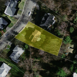 54 Drumlin Rd, Newton MA  02459-2807 aerial view