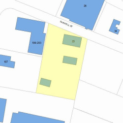 23 Farwell St, Newton MA  02460-1002 plot plan