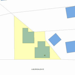 45 Auburndale Ave, Newton MA  02465-1403 plot plan