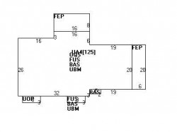 95 Dedham St, Newton MA  02461-2135 floor plan