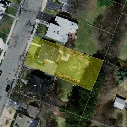 86 Allen Ave, Newton MA  02468-1721 aerial view