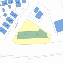 26 Elliot St, Newton MA  02461-1605 plot plan